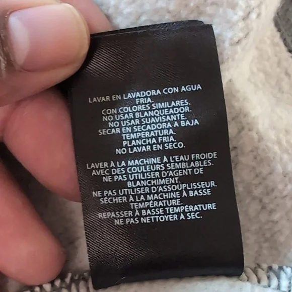 FILA| Grey Long Sleeve Hoodie Sweatshirt With Front Pouch Cotton Blend - Picture 14 of 14